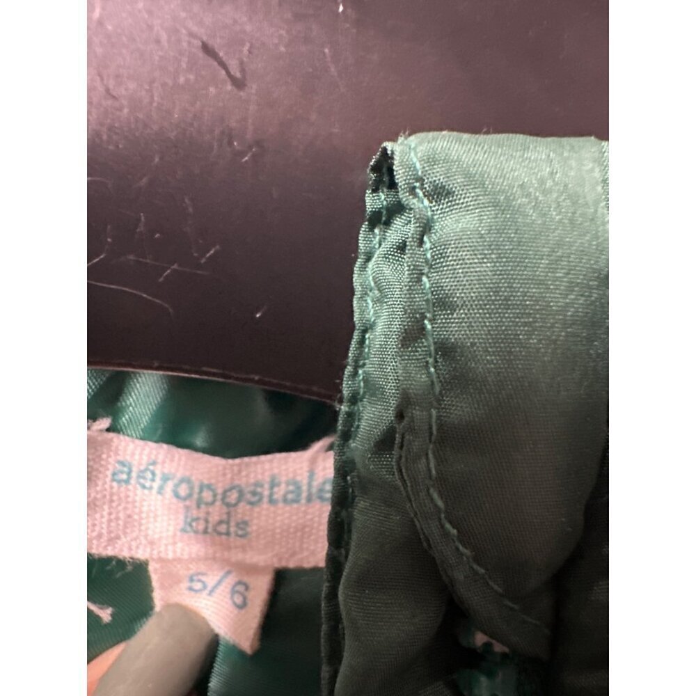 Aeropostale Boys 5/6 Green Vest Retro Y2K Pullover Layering Jacket fall school - Picture 4 of 6